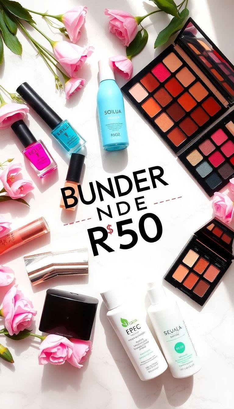 Descubra os melhores produtos de beleza por menos de R$50 em promoção