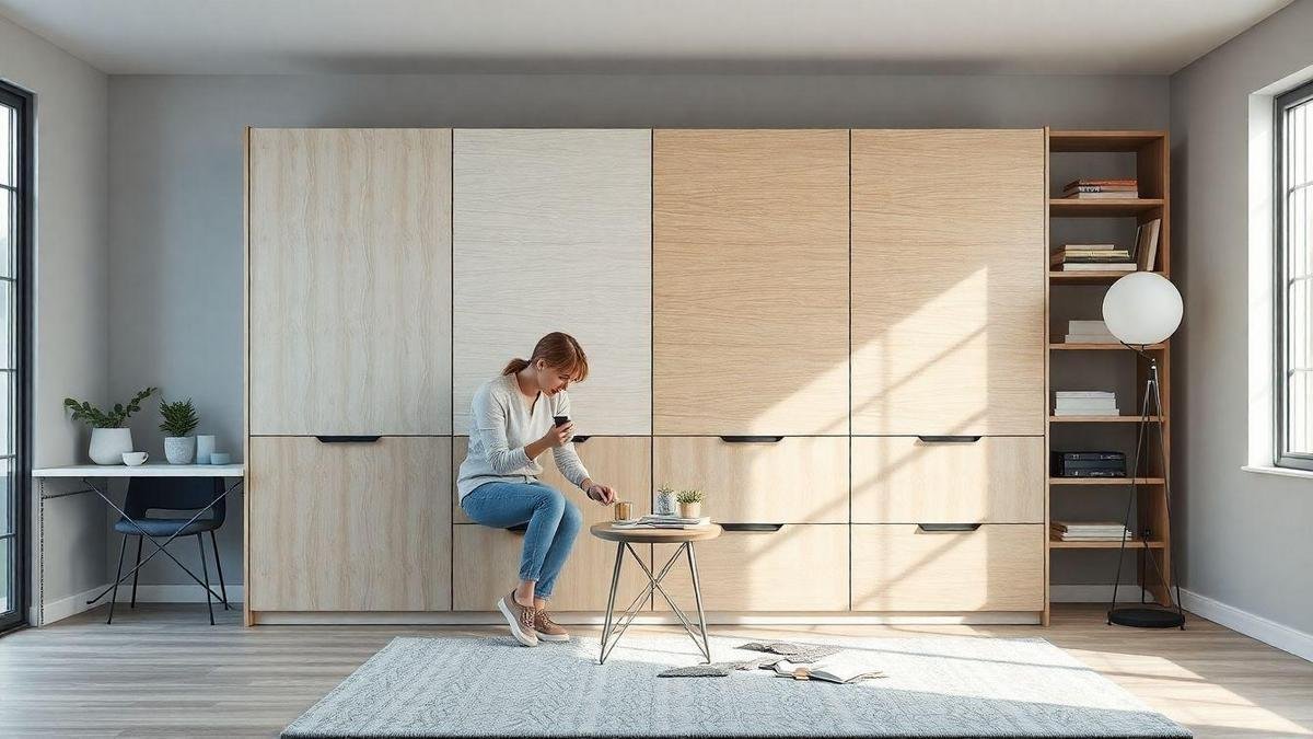 Como escolher material bom pelo preço para seu roupeiro modulável