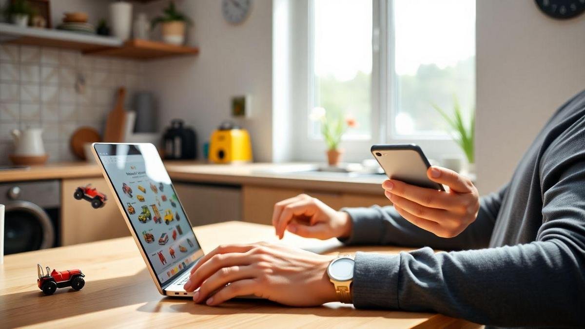 Como você procura brinquedos em liquidação online