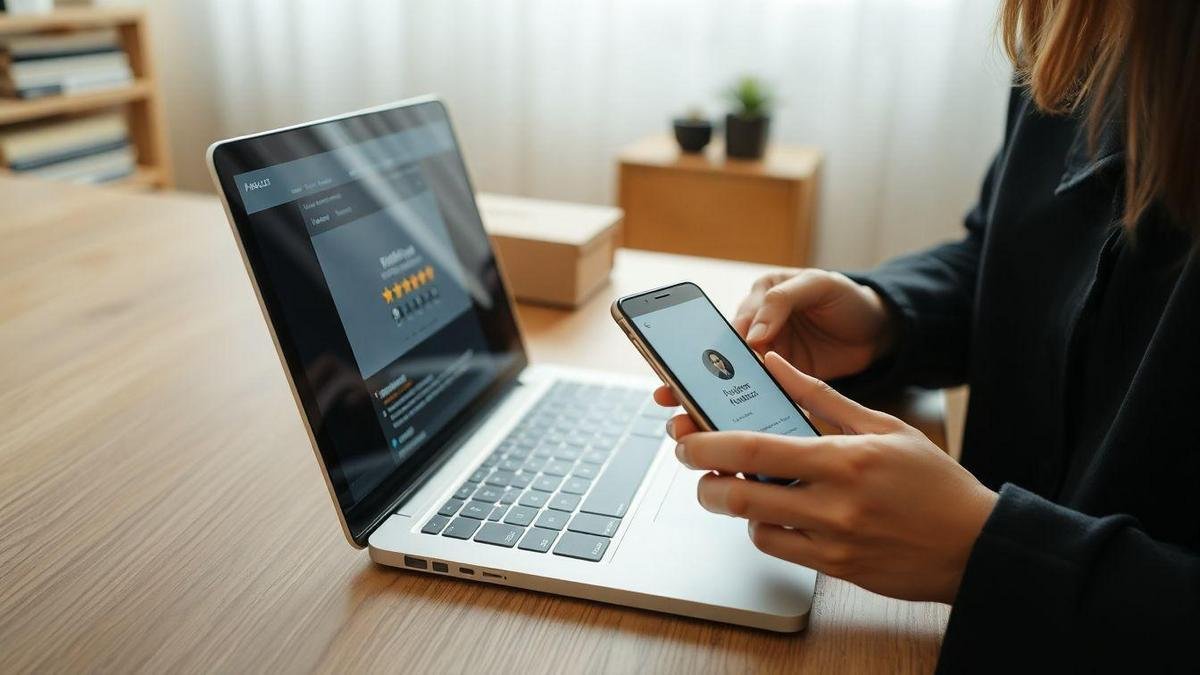 Como você verifica reputação do vendedor e políticas antes de comprar