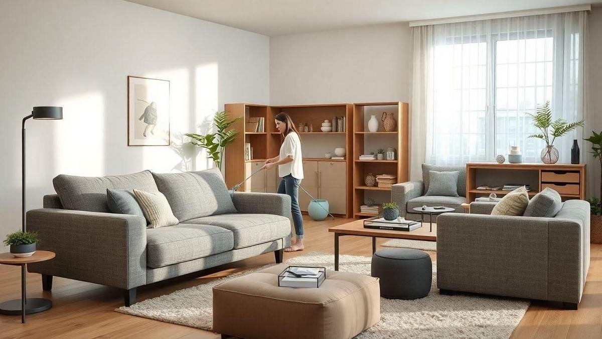 Cuidar e limpar seus móveis multifuncionais para sala para durar mais