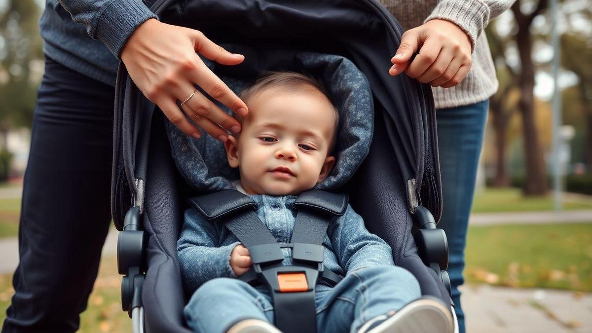 Garantir segurança mesmo com um carrinho de bebê barato