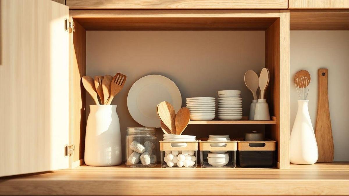 Gavetas organizadoras custo benefício para você guardar talheres e utensílios
