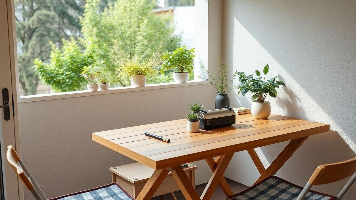 Instalação segura: como fixar mesa dobrável de parede varanda preço baixo prática armazenamento