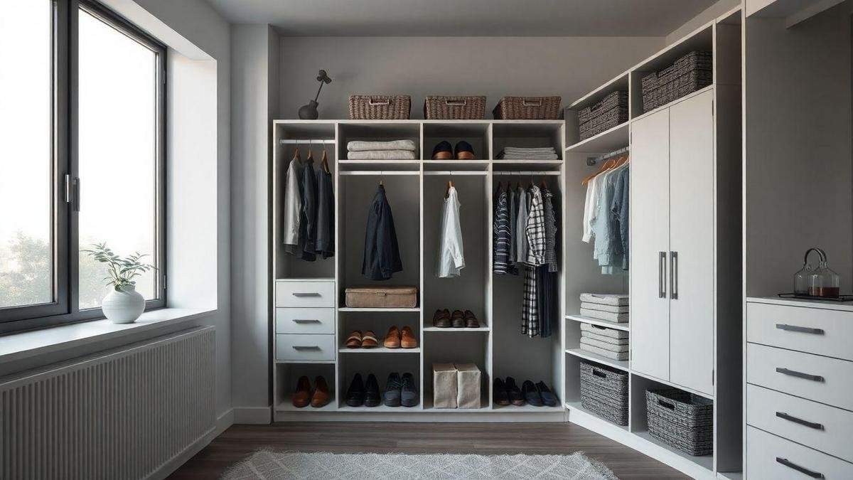 Organização interna para aproveitar seu roupeiro modulável