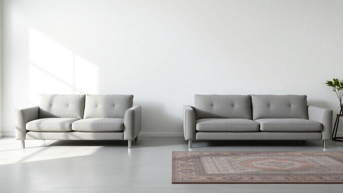 Tamanhos e capacidade: escolher entre 2 e 3 lugares sem erro