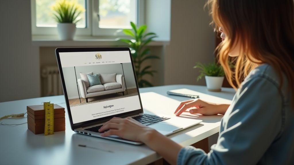 Como medir seu espaço antes de comprar móveis baratos online