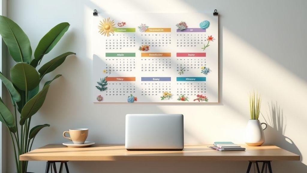 Use um calendário de promoções para aproveitar a sazonalidade